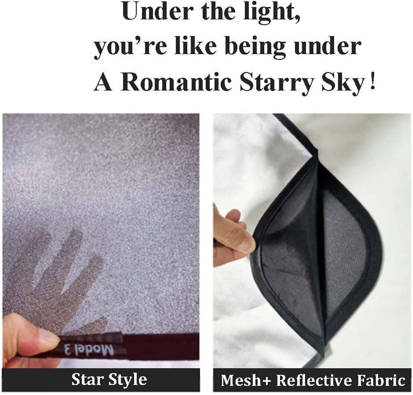Tesla Model Y - Sunroof Sunshade - Starry Sky
