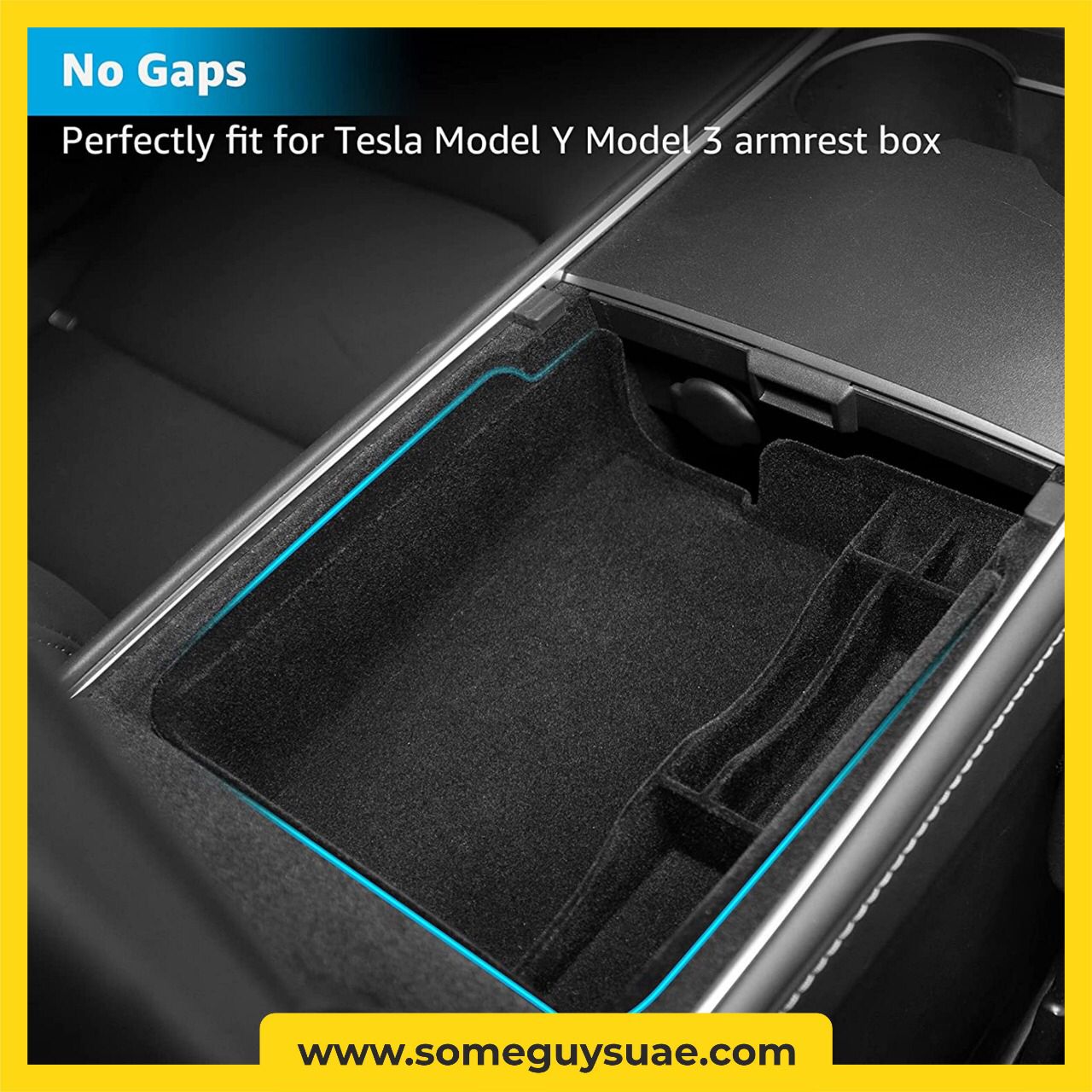 Tesla Model 3/Y Center Console Organizer Tray and Armrest